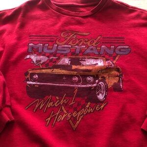 Ford Mustang Red Mach 1 Horsepower Sweatshirt